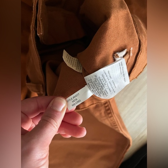 NWT Madewell Women’s Petite Emmett Wide-Leg Crop Pants Burnt Orange Size 36P - Picture 5 of 6